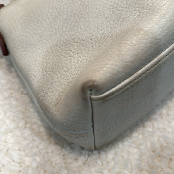Dooney and Bourke cream crossbody with tan leather - Picture 4 of 6